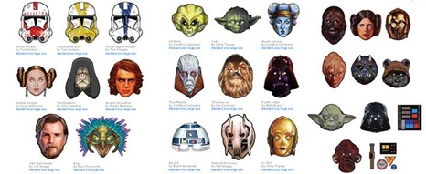 AEIOU...and Sometimes Why: Countdown to 10/31 - Star Wars Masks
