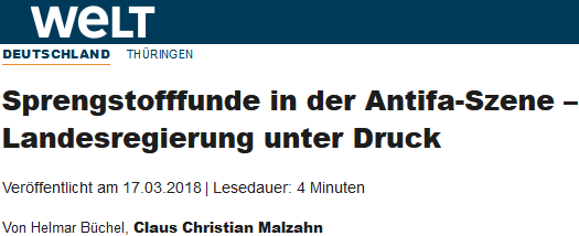 Sprengstofffunde in der Antifa-Szene – Landesregierung unter Druck Sprengstofffunde in der Antifa-Szene – Landesregierung unter Druck