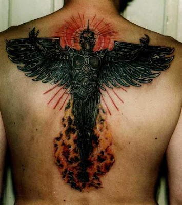 tattu anjo negro tatto de anjo