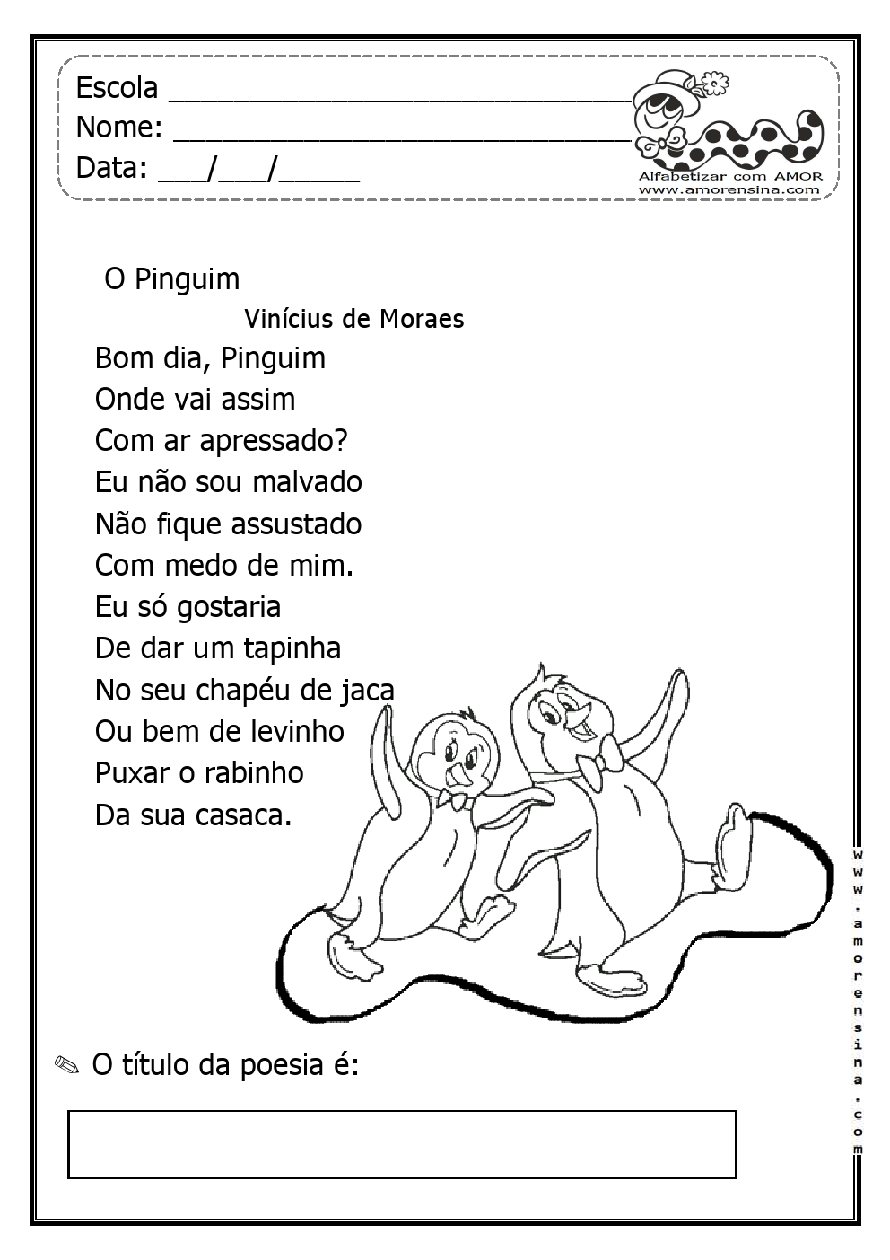Poema A Um Passarinho De Vinicius De Moraes EDUCA Poema A Um Passarinho De Vinicius De Moraes EDUCA