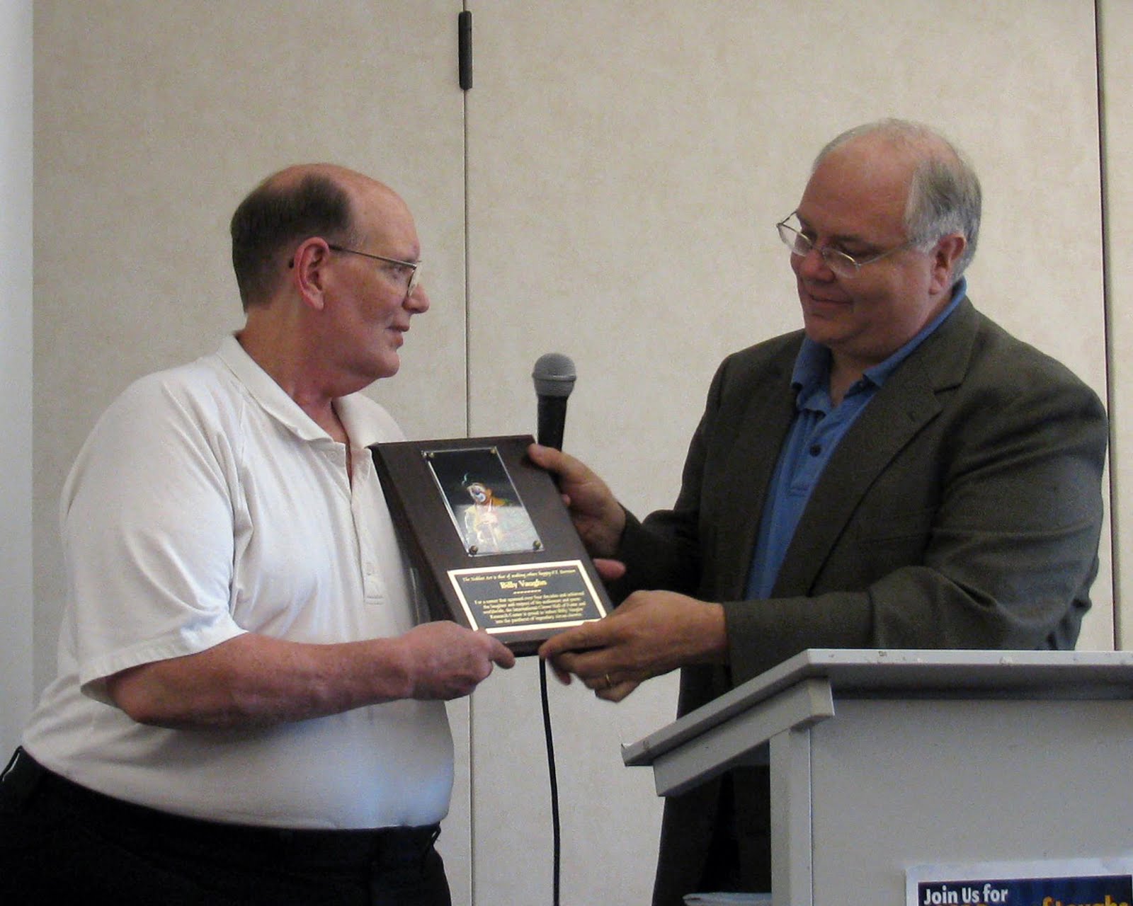Pat Cashin's CLOWNALLEY BILLY VAUGHN Photos From His Induction Into the International Clown