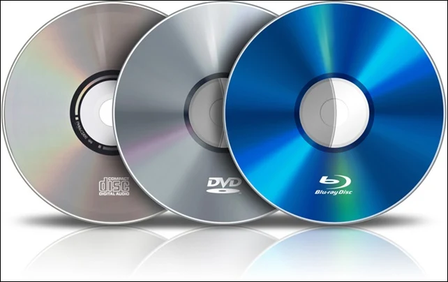 cd dvd blu ray discs