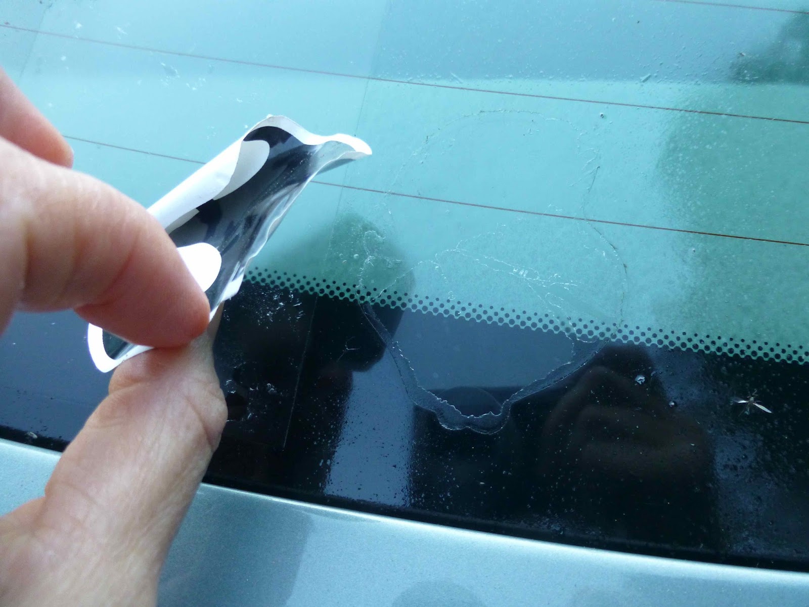 ScraPerfect Removing Car Window Sticker Decal Sticky situation SOLVED!
