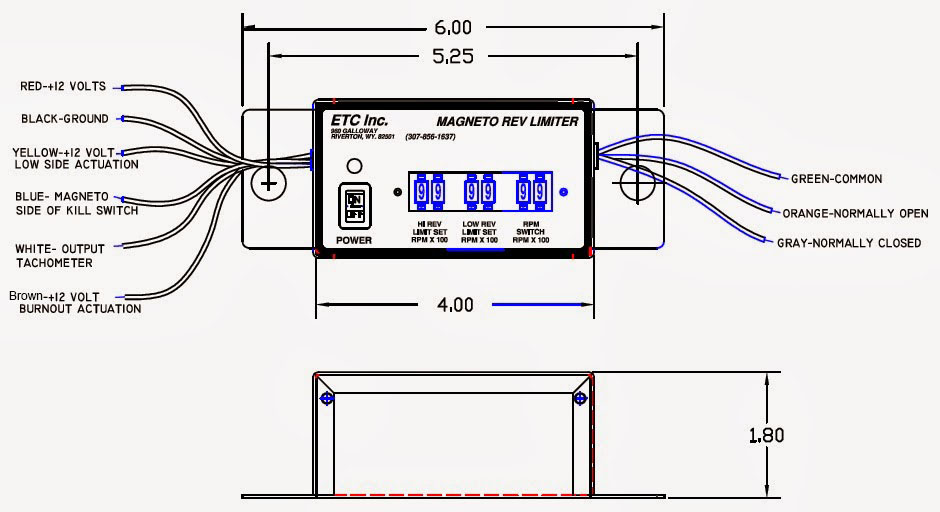 ETC Rev Limiters DualRange Rev Limiter with RPM Swtich