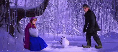 GAMBAR ANIMASI FROZEN BERGERAK LUCU Animasi Elsa Anna Olaf Kristoff Kartun Walt Disney