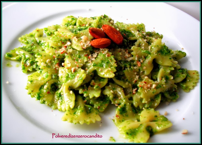 farfalle al pesto di rucola