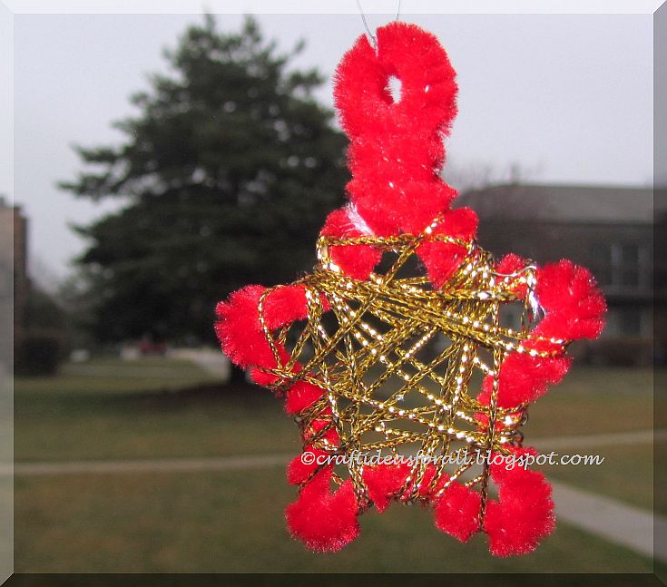 Craft Ideas for all Chenille Stem Star Ornament