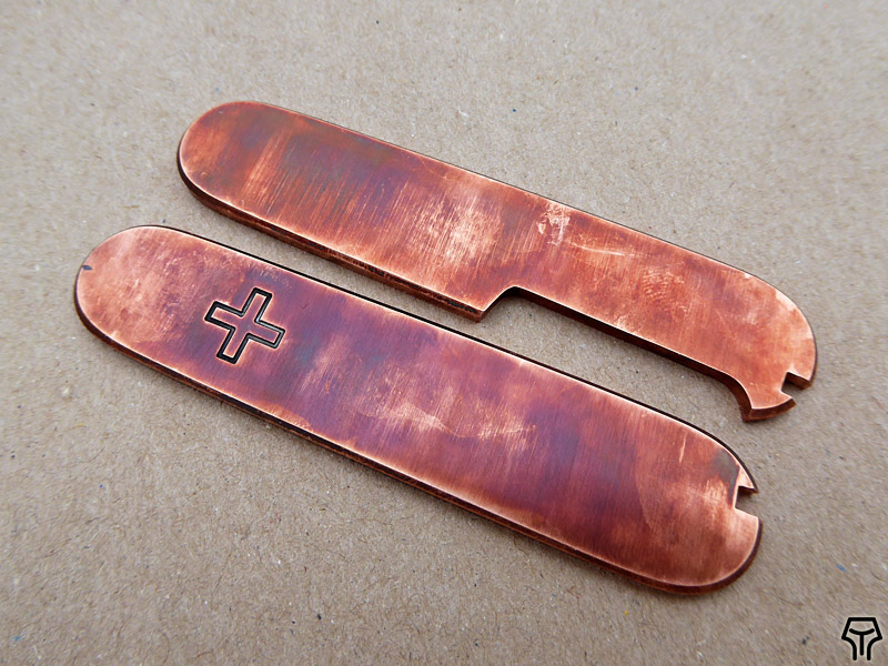 Andrzej Woronowski Custom Knives Victorinox Swiss Army Knife scales 14