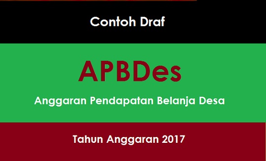 Contoh Draf Rancangan APBDes 2017 - INFODES
