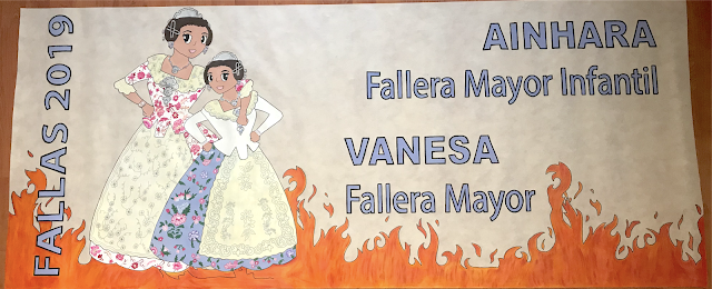 Alfombra para decorar el portal de casa Fallera Mayor Alfombra para decorar el portal de casa Fallera Mayor