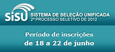 Inscrições 2012 segundo semestre