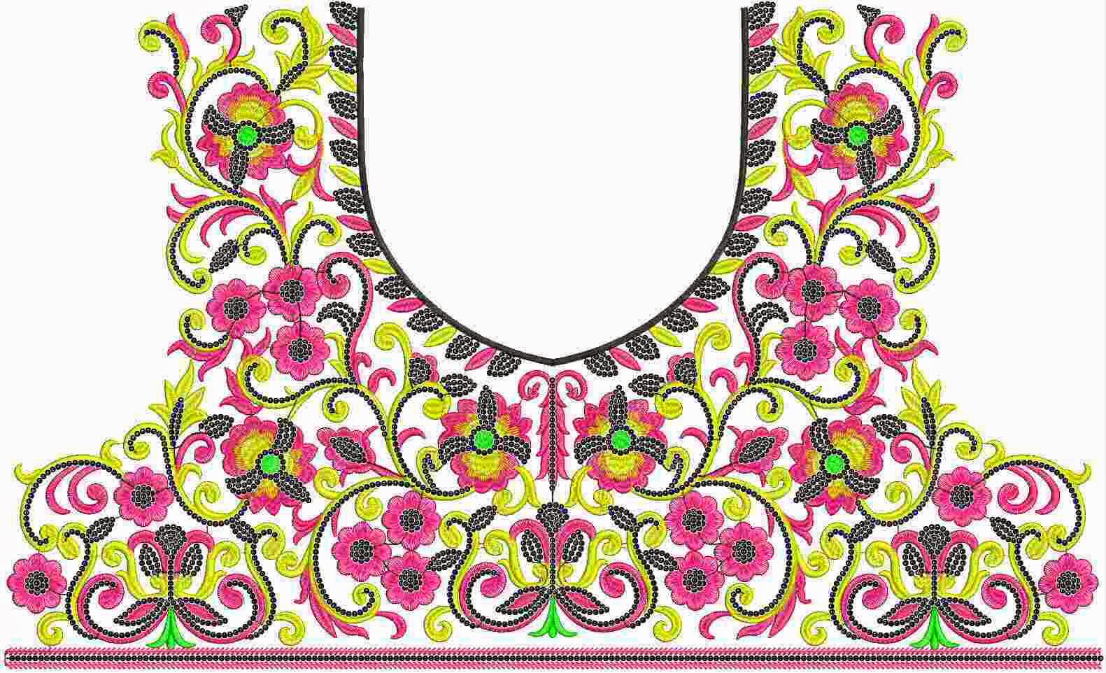 Embdesigntube Chikan Embroidery Blouse Designs For Dresses