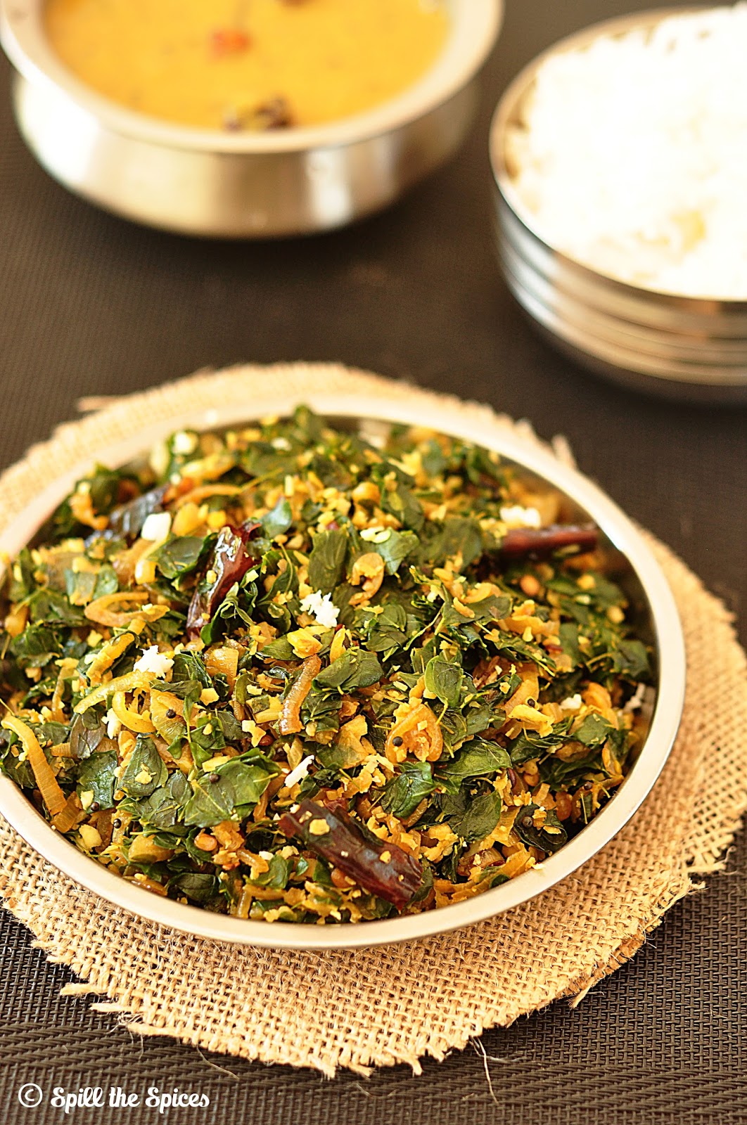 Murungai Keerai Poriyal | Drumstick Leaves Stir Fry | Spill the Spices