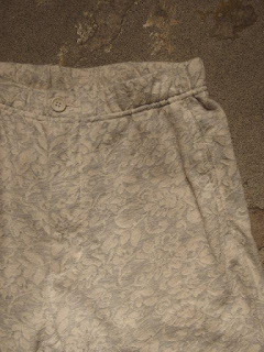Engineered Garments Easy Short in Grey Floral Jacquard French Terry