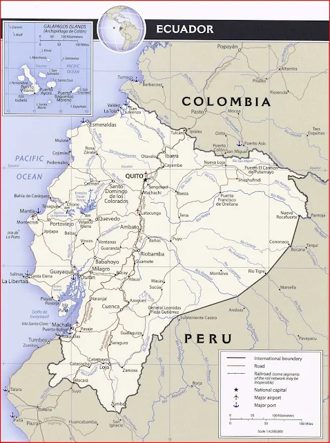 image: Ecuador Political Map