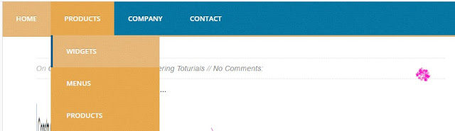 Horizontal Drop Down Menu