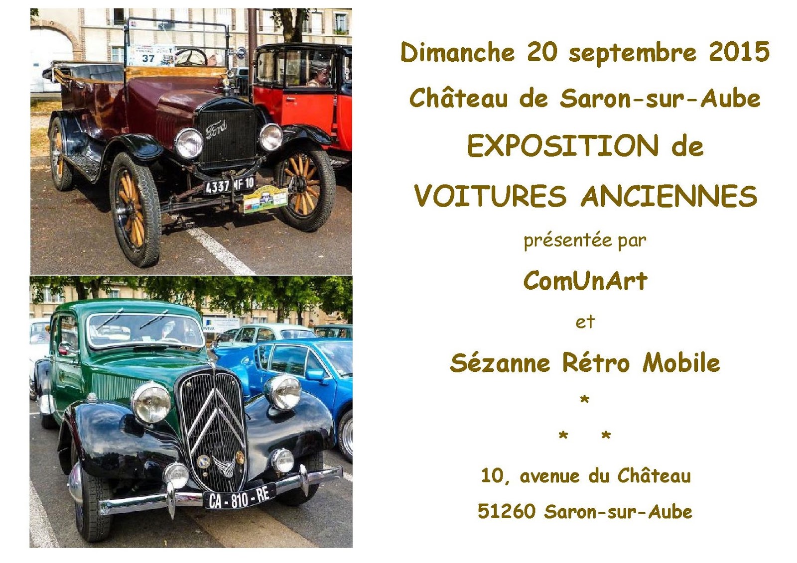 Exposition de voitures anciennes