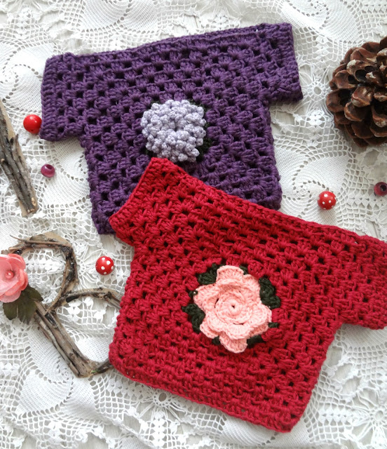 Granny Square Baby Sweaters