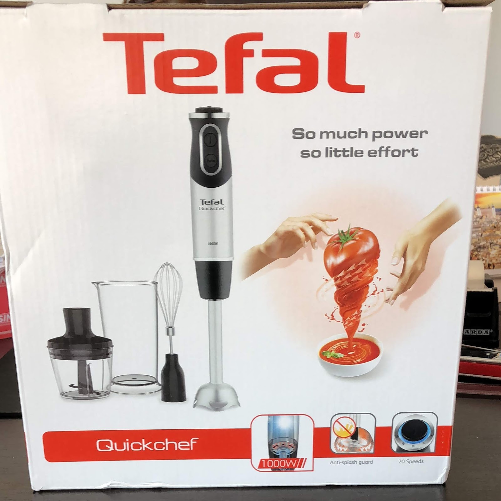 Review Mixer vertical Tefal Quickchef HB656838 arta de a găti rapid