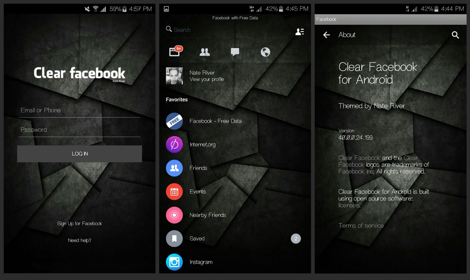 تحميل تطبيق فيس بوك Facebook شفاف للاندرويد أخر إصدار 2018 تحميل تطبيق فيس بوك Facebook شفاف للاندرويد أخر إصدار 2018