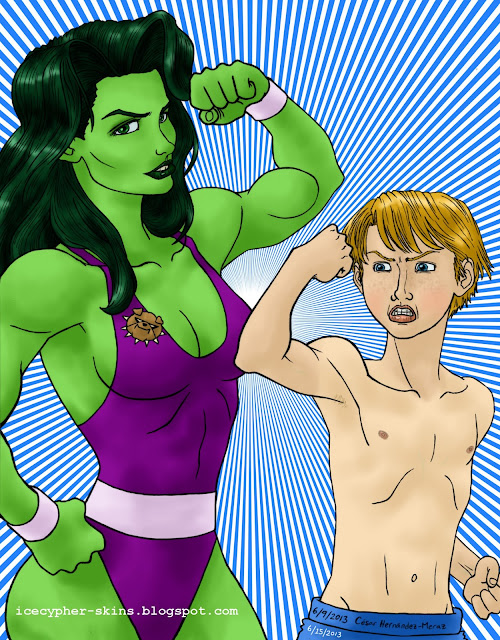 Acts of Vengeance She-Hulk and Speedball.