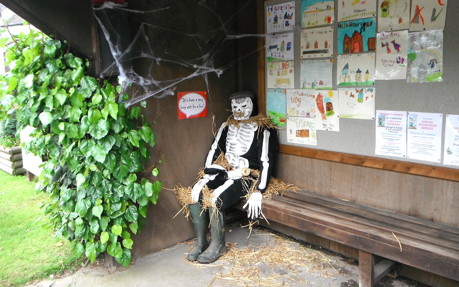 Staffordshire Photo: Scaring from a bus shelter