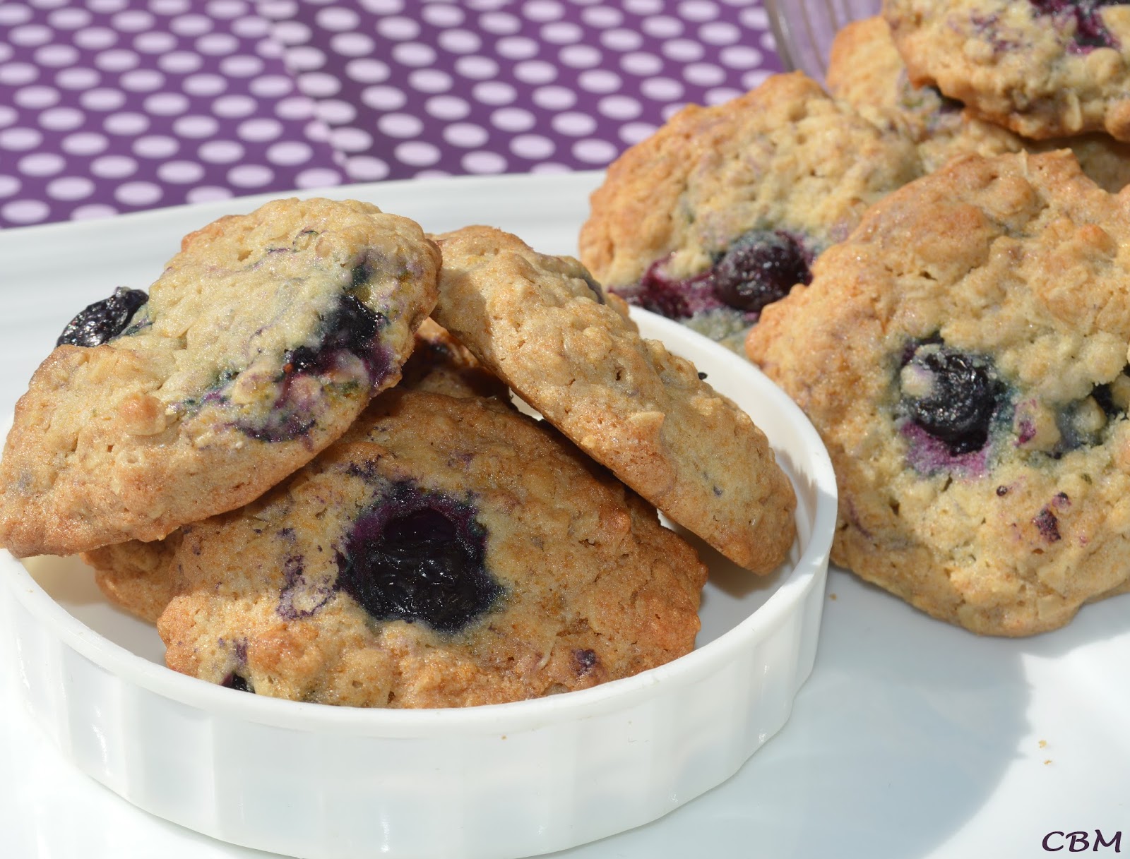 Dans la cuisine de Blancmanger Biscuits bleuets et avoine
