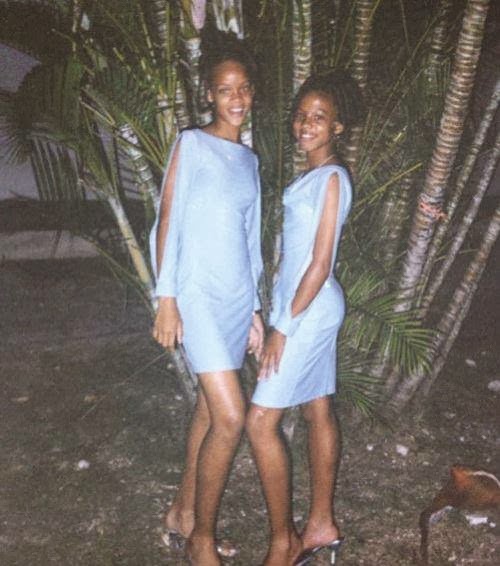 Singer Rihanna (Left) Childhood Photos | Real-Life Photos