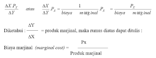 rumus Biaya Marjinal (Marginal Cost) rumus Biaya Marjinal (Marginal Cost)