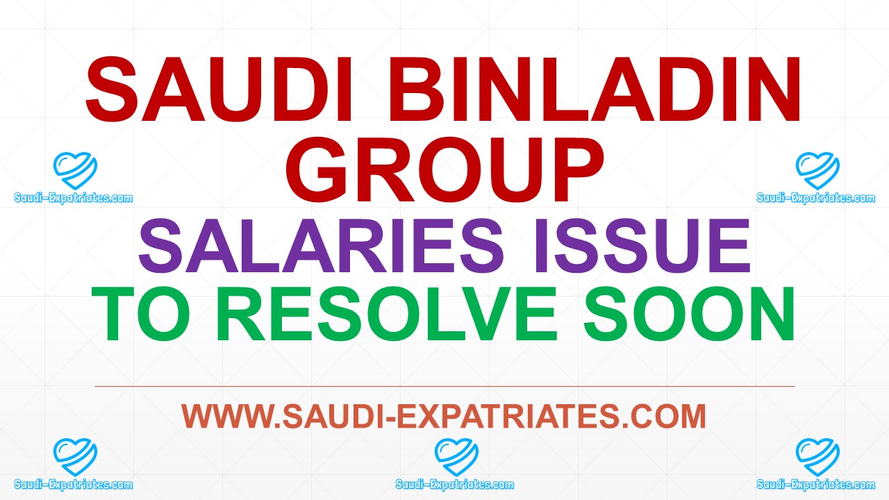 BIN LADEN SALARIES ISSUE TO RESOLVE SOON