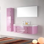 ensemble salle de bain rose pastel tendance