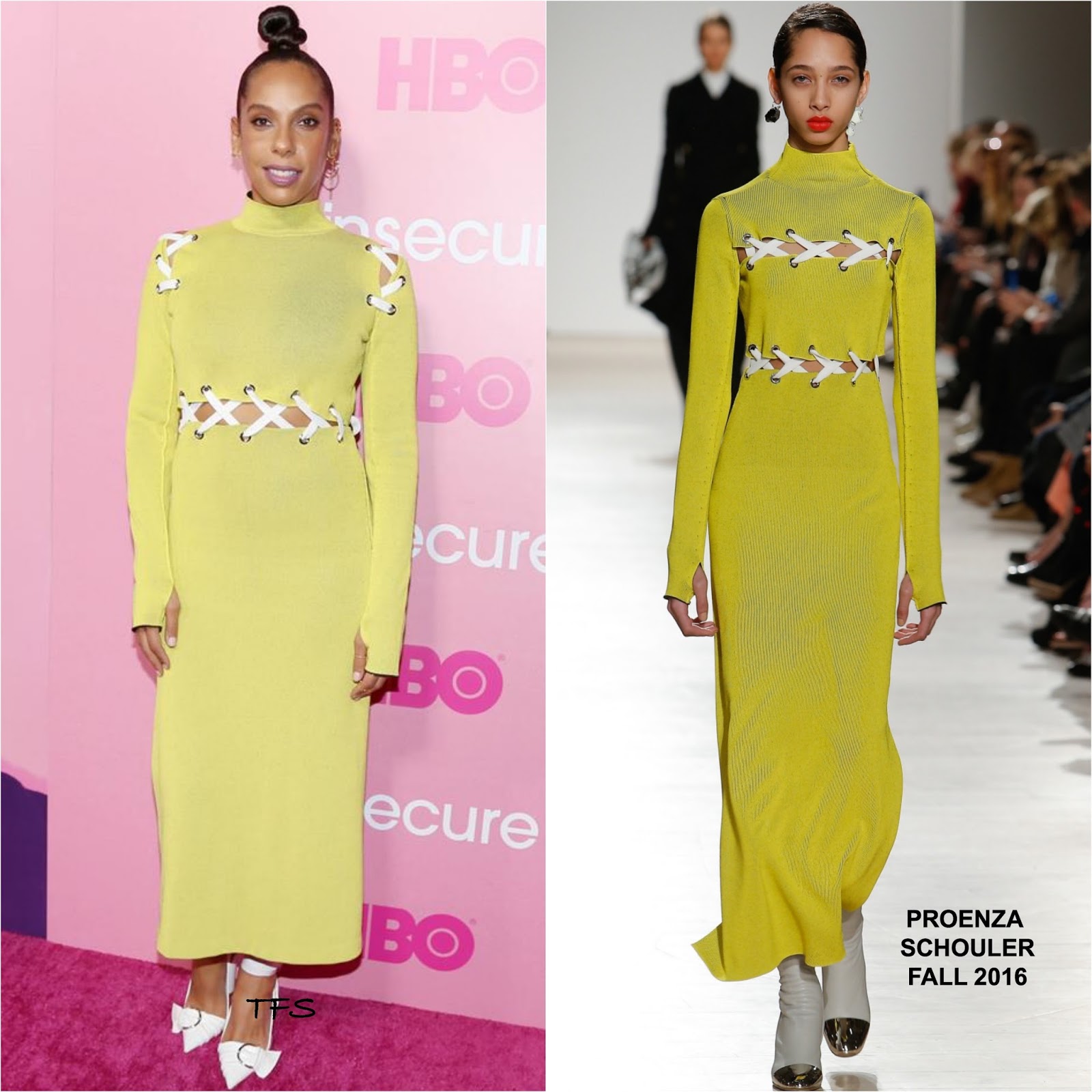 Melina Matsoukas in Proenza Schouler at the 'Insecure' LA Premiere