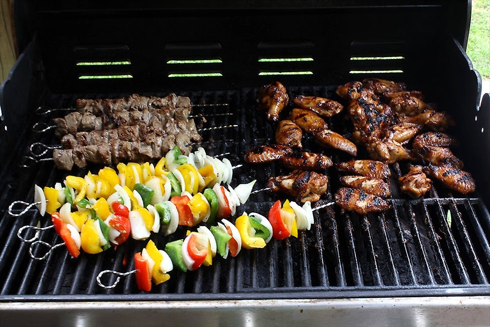 Cooking Gluten Free with Bea Grilled Asian Pepper and Onion Skewers