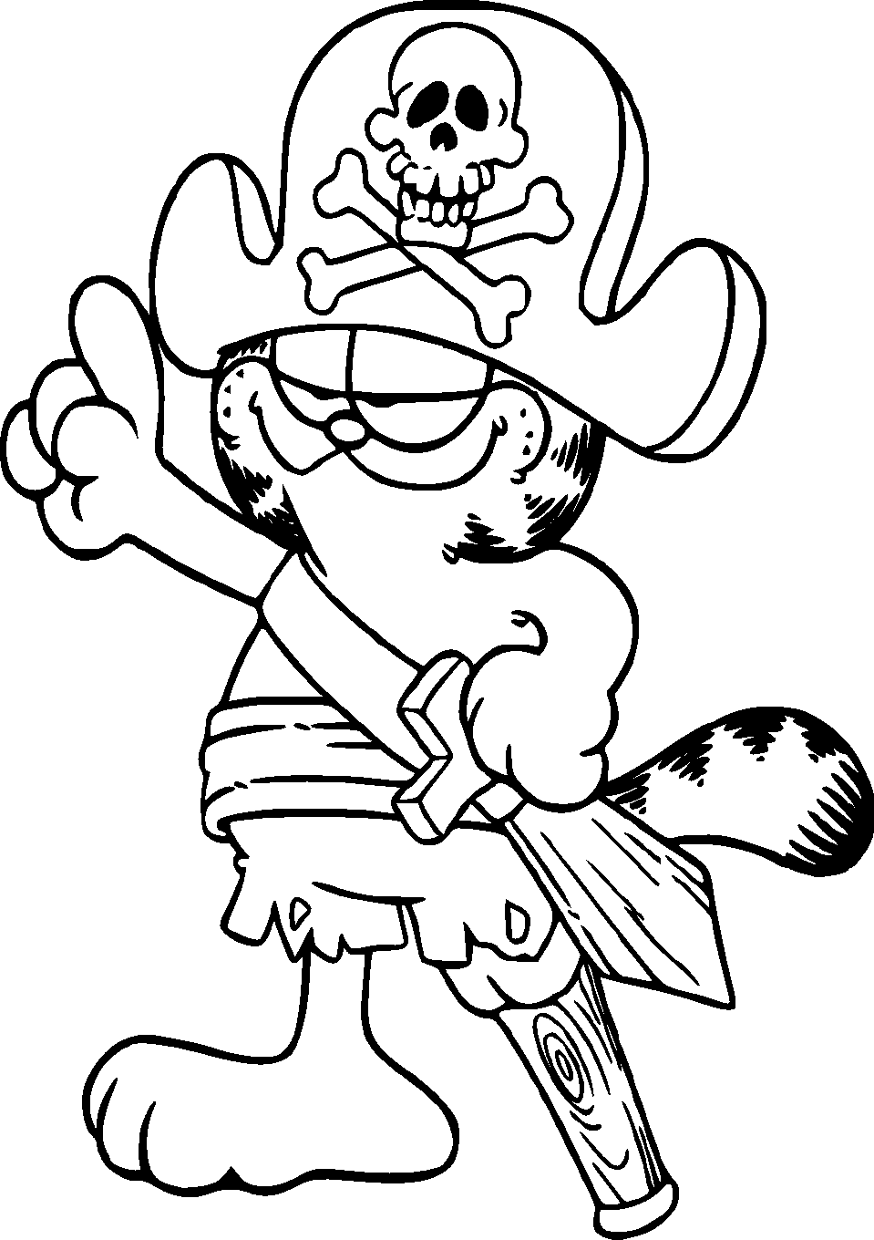 garfield thanksgiving coloring pages - photo #4