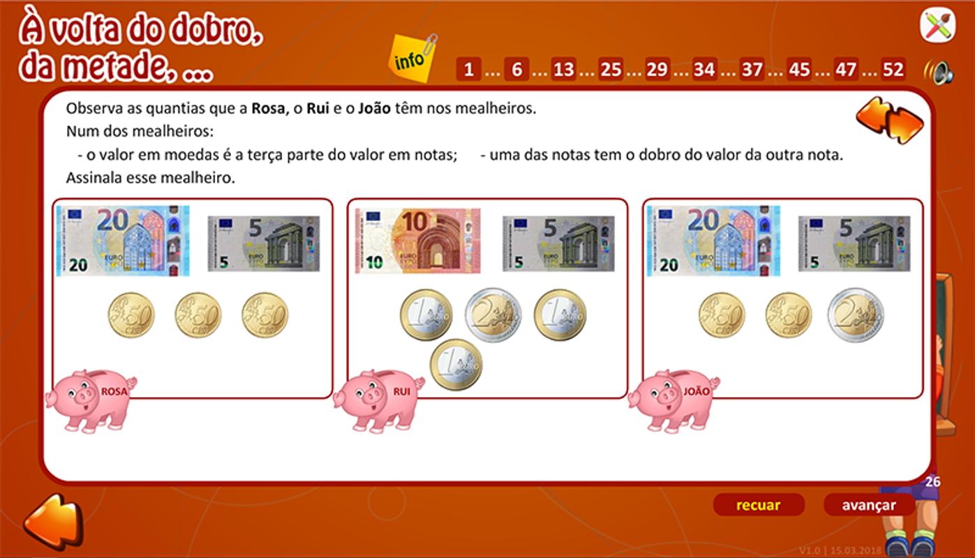 Jogos Educativos Digitais: Metade, dobro, triplo...