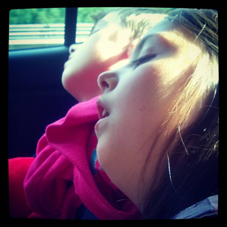 British Athletics With Sainsbury's At Birmingham Grand Prix 2 sleeping children