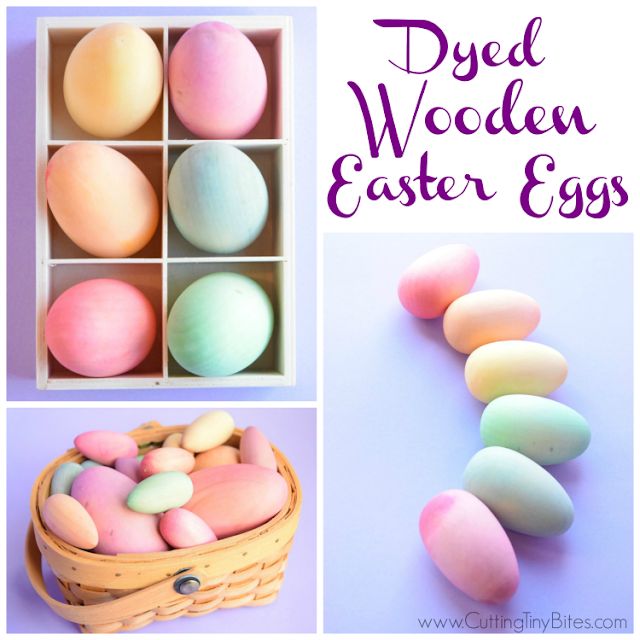 Dyed Wooden Easter Eggs  What Can We Do With Paper And Glue