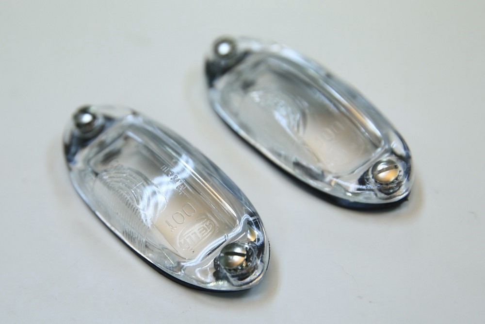 garage vintage shop blog no.2 Karmann Ghia License Light Lense