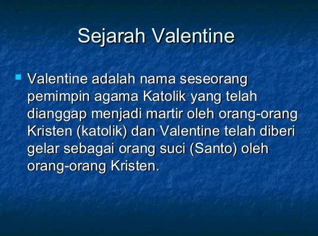 Sejarah Hari Valentine Sejarah Hari Valentine