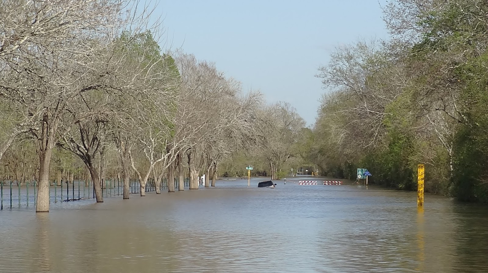 HTownWest Photo Blog Patterson Road in Addicks Reservoir under water