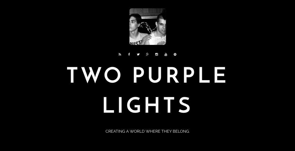 Two Purple Lights