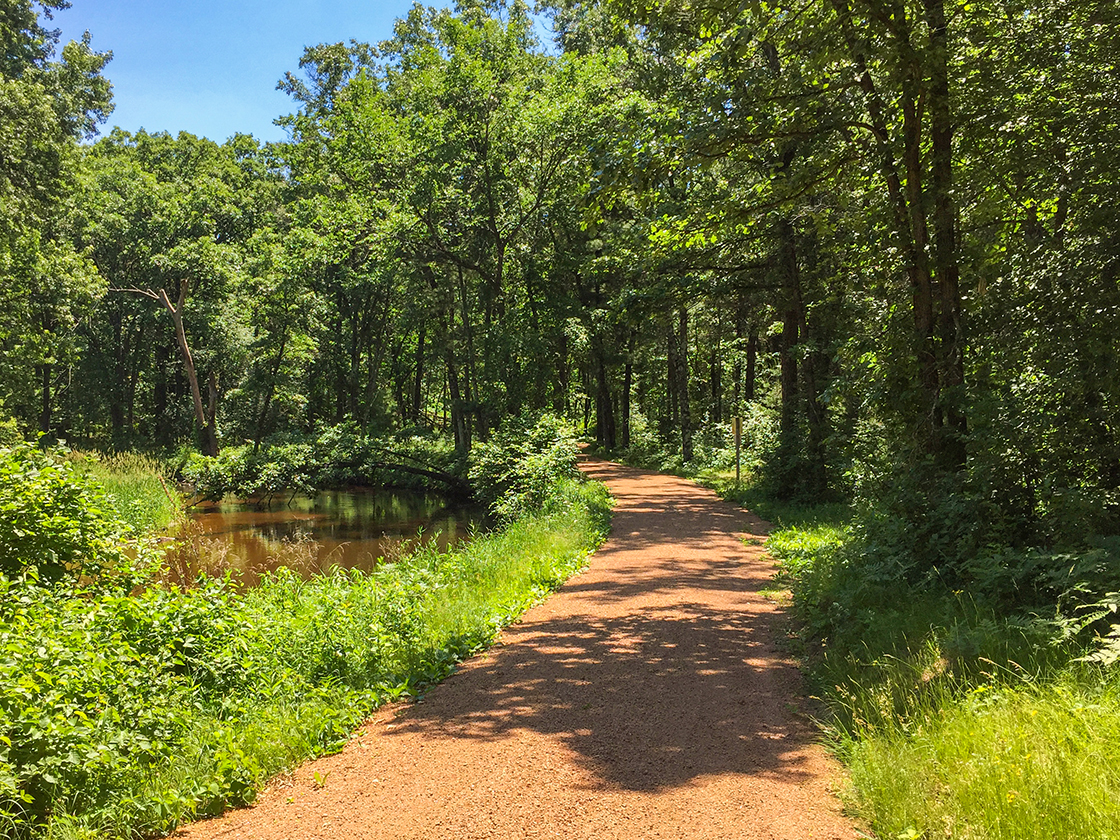 Wisconsin Explorer Biking the Green Circle Trail in Stevens Point