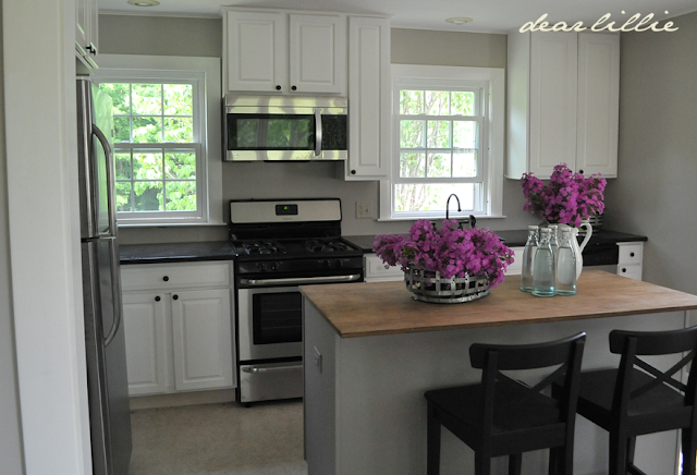 Dear Lillie: How We Painted Our Kitchen Cabinets (Two Approaches for ...
