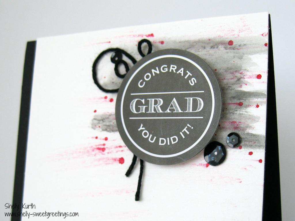 SRM Stickers Blog - Graduation Card Tutorial by Shelly - #card #graduation #stickers #twine #SRM