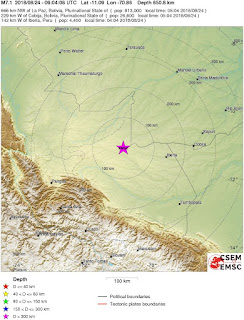 Cutremur major cu magnitudinea de 7,1 grade in zona de granita dintre Peru si Brazilia
