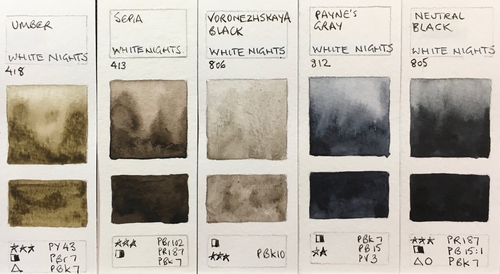 White Nights Granulating Watercolors 
