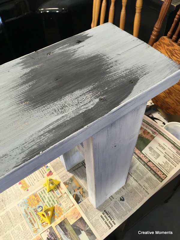 Old Fashioned Milk Paint rustic bench