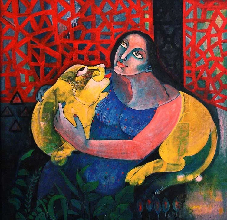 Poonam Chandrika Tyagi 1964 | Indian Symbolist painter Poonam Chandrika Tyagi 1964 | Indian Symbolist painter