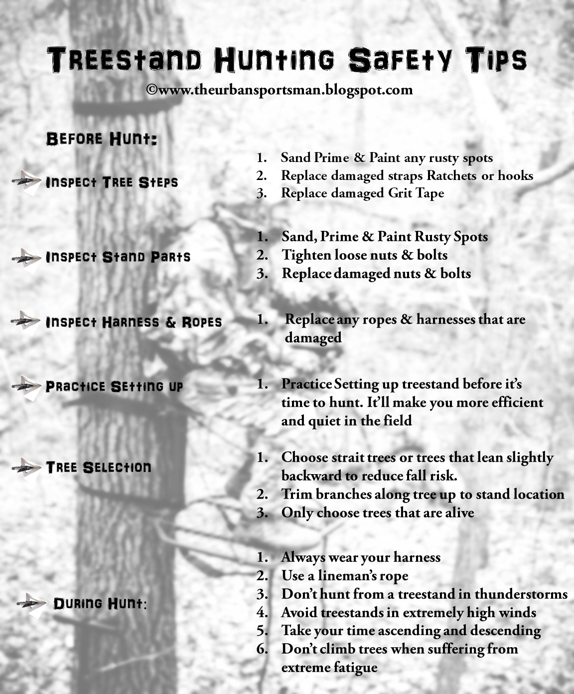 The Urban Sportsman Treestand Hunting Safety Tips We All Should Know