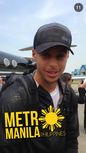 Steph Curry now in Manila
